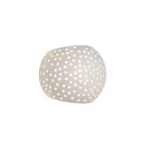 Gipsy Modern Half Round Plaster Wall Light - 1xG9 - White