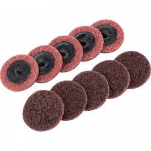 Draper Polycarbide Abrasive Pad Disc 50mm 50mm Medium Pack of 10