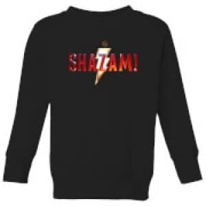 Shazam Logo Kids Sweatshirt - Black - 11-12 Years
