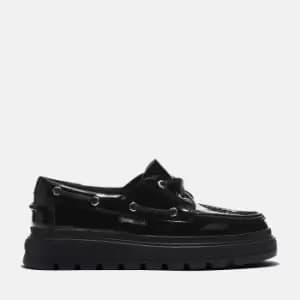 Timberland Ray City Boat Shoe For Her In Black Black, Size 3.5