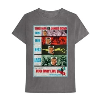 James Bond 007 - You Only Live Twice Unisex Large T-Shirt - Grey