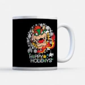 Nintendo Super Mario Bowser Wreath Mug