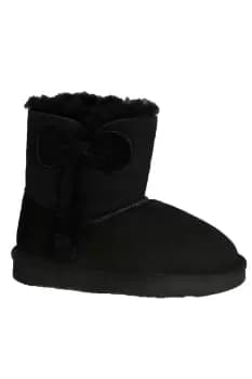 Bow Detail Sheepskin Boots