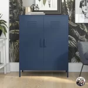 Queer Eye Bradford 2 Door Metal Storage Cabinet Navy