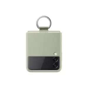 Samsung Galaxy Z Flip3 5G Silicone Cover with Ring in Olive (EF-PF711TMEGWW)