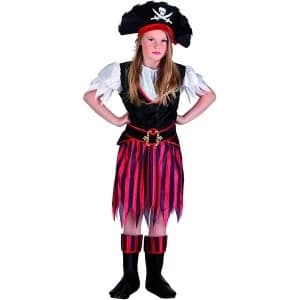 Pirate Girls Fancy Dress Captain Costume