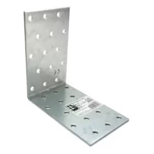 Moderix Heavy Duty Zinc Plated Reinforced Corner Angle Bracket - Size 100 x 100