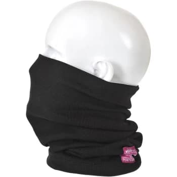 FR19 - Black Flame Resistant Anti-Static Neck Tube Snood Welding - Portwest