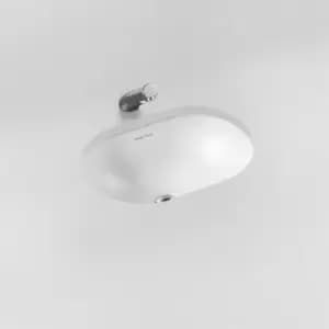 Marlow 21 Oval Under Countertop Basin with Overflow 480mm Wide - 0 Tap Hole - Armitage Shanks