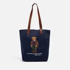 Polo Ralph Lauren Mens Medium Bear Tote Bag - Newport Navy Bear