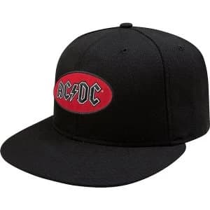 AC/DC - Oval Logo Unisex Snapback Cap - Black