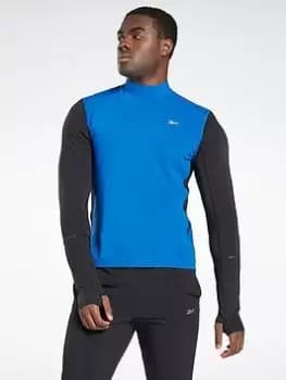 Reebok United By Fitness Long Sleeve Warming Long-sleeve Top, Black Size XL Men