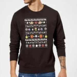 Disney The Muppets Muppets Christmas Heads Black Christmas Sweatshirt - 5XL - Black