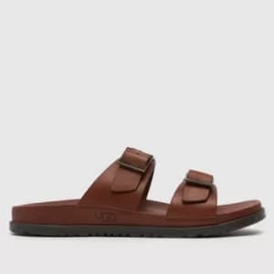 UGG Brown Wainscott Buckle Sandals