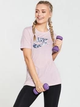 Nike Sportswear Printed Logo Tee Rose Size XS Women