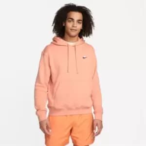 Nike Club Hooded Pullover Hoodie Mens - Orange