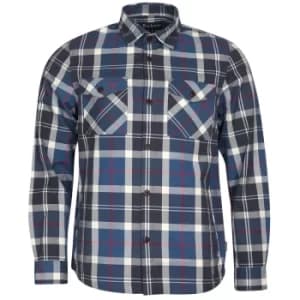 Barbour Mens Canwell Overshirt Summer Navy Large