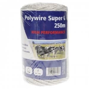 FENCEMAN 6 Strand Polywire - White