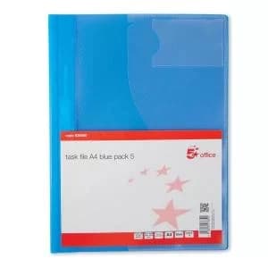 Office Document Folder Task File Semi-rigid Clear Pocket Front Cover