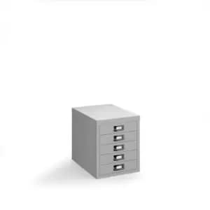 Bisley Multi Drawers with 5 Drawers - Red