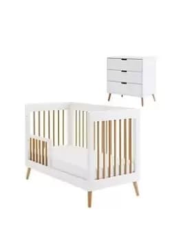 Obaby Maya Mini Two Piece Room Set, White/Natural