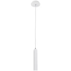 Netlighting Modern Hanging Pendant White 1 Light with White Matt Shade, GU10