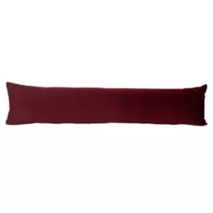 Opulence Velvet Draught Excluder Burgundy