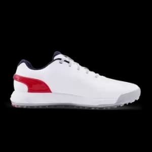 Puma Alphacat Nitro Golf Shoes White/Red/Navy UK10