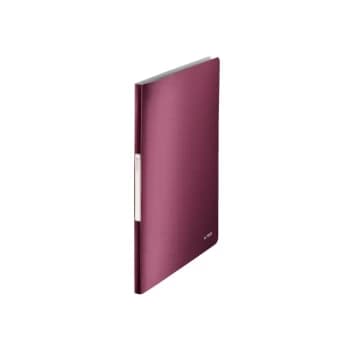 Style Display Book. Polypropylene. 40 pockets. 80 sheet capacity. A4. Garnet Red. - Outer carton of 10