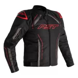 RST S-1 Ce Mens Textile Jacket Black Red Grey 48