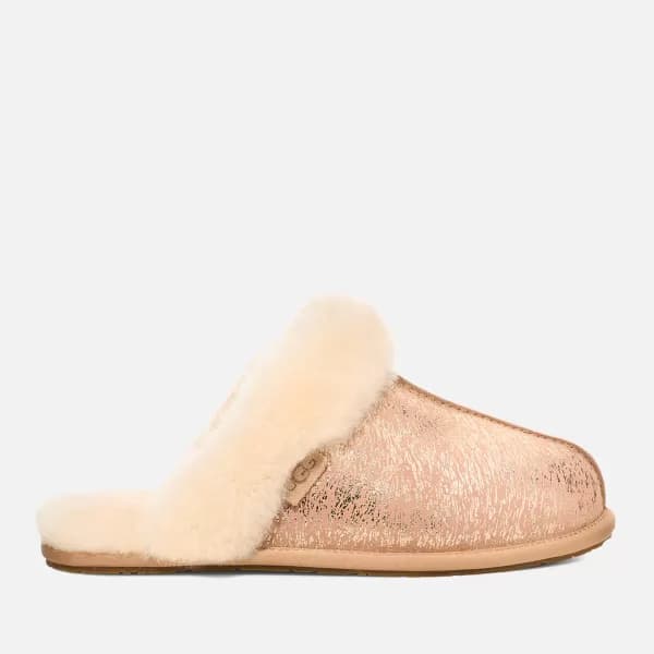 UGG Womens Scuffette II Matte Marble Sheepskin Slippers - UK 3