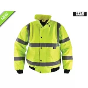 Scan SCAHVBJM Hi-Vis Yellow Bomber Jacket M (41in)