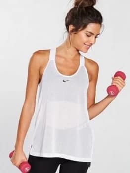 Nike Training Elastika Tank White Size L Women