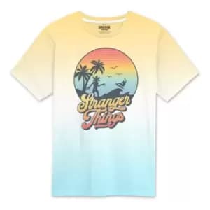 Stranger Things T-Shirt Sunset Circle Size L