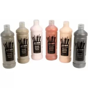 Flesh Tone Paint (Ready Mix) 6 x 600ml Bottles - Brian Clegg