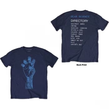 TV On The Radio - Brushstroke Hand Unisex Large T-Shirt - Blue