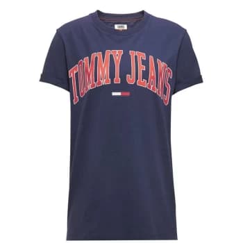 Tommy Jeans Collegiate Logo T Shirt - Blue