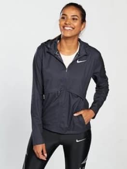 Nike Running Essential Jacket Dark Grey Dark Grey Size L Women