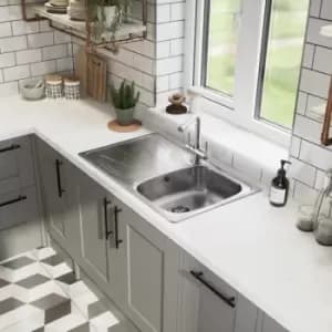 Rangemaster BL9501/ Baltimore Stainless Steel Inset Sink 1 Bowl, Polished