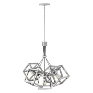 Hinkley Fredrick Ramond Ensemble 5 Light Pendant Polished Nickel