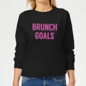 Brunch Goals Womens Sweatshirt - Black - 3XL