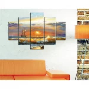 ST155 Multicolor Decorative MDF Painting (5 Pieces)