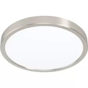 Staverton Black Metal 1 Light Ceiling Pendant - satin nickel - Eglo