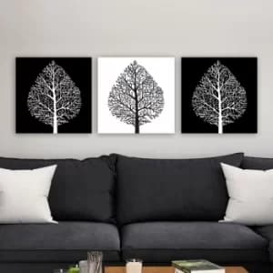 3P5781 Multicolor Decorative Canvas Painting (3 Pieces)