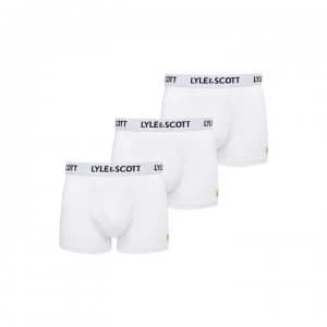 Lyle and Scott Barclay 3 Pack Trunks - Bright White