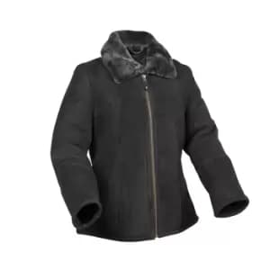 Eastern Counties Leather Womens/Ladies Hillary Aviator Sheepskin Coat (14) (Black)