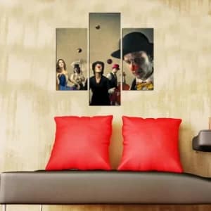 3MDF-082 Multicolor Decorative MDF Painting (3 Pieces)