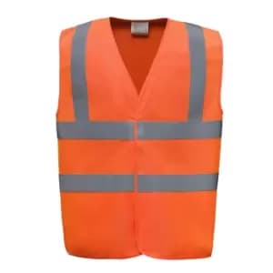 Yoko Mens Hi-vis Flame-retardant Anti-static Waistcoat (L) (Orange)