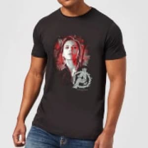 Avengers Endgame Black Widow Brushed Mens T-Shirt - Black