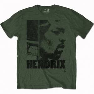 Jimi Hendrix - Let Me Live Mens Medium T-Shirt - Green